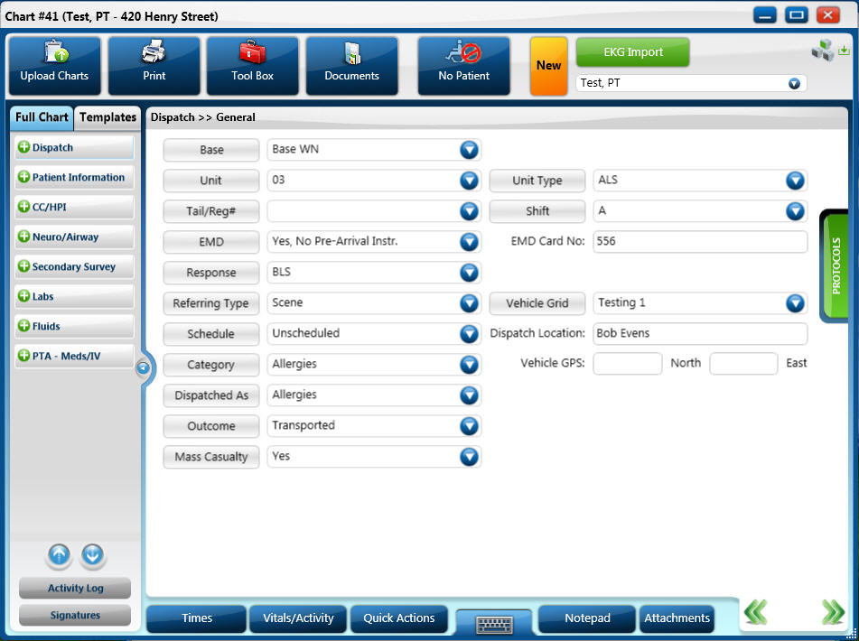 Ems Charting Software