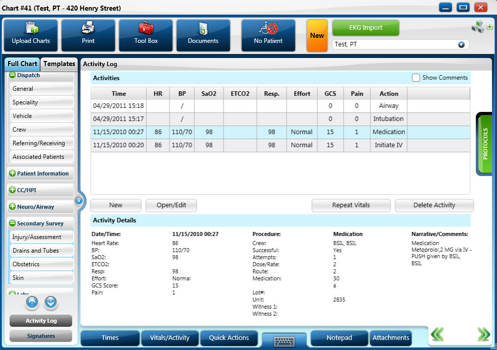 Ems Charts Com